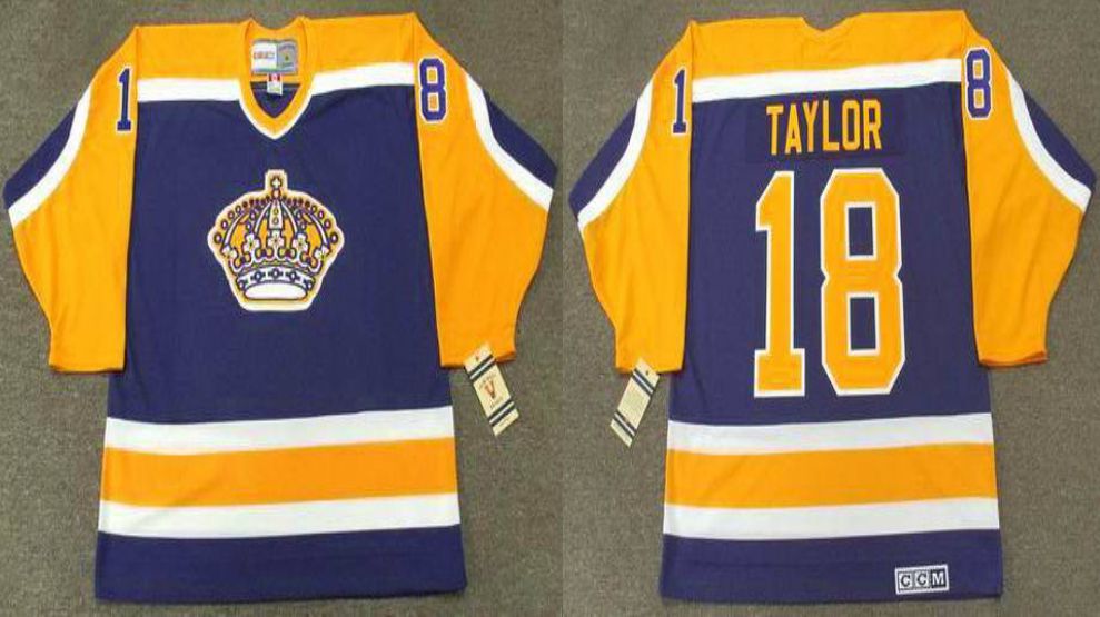 2019 Men Los Angeles Kings #18 Taylor Blue CCM NHL jerseys->los angeles kings->NHL Jersey